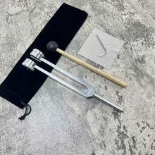 4件套铝制音叉，可选频率：128Hz、136.1Hz、432Hz、528Hz，标准音量，带收纳袋和工具，Frequency Devices 音叉套装（含收纳袋） - 彩色 - 查看 2
