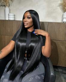 Brazilian Straight Bundles Human Hair Natural Black 12A Grade  Unprocessed Real Human Hair Extensions For Women Thick Remy Virgin Hair Extensions Natural Color - Natural Black - Xem 10