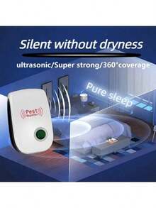 10/5/3/1 Set Of Electronic Ultrasonic Insect Repellent Devices, Universal Model Ultrasonic Insect Repellent Device, White Color, Can Be Used To Repel Rats, Cockroaches, Mosquitoes, Geckos, Flying Insects, Pests And Snakes, Can Effectively Repel Small Animals, German Style/European Style/American Style Insect Repellent Device, Electronic Ultrasonic Insect Repellent Device For Repelling Insects, Suitable For Indoor Household Use! - White - View 11