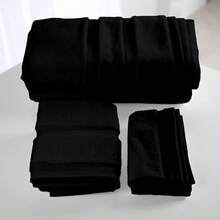 FIAN CUIS Polyblanc - Juego de 6 Toallas de Microfibra de Secado Rpido para Bao, Gimnasio y Manos | Toallas de Bao Grandes, Toallas para Gimnasio y Toallas para Manos en un Juego de Bao (Negro) - negro1 - Ver 3