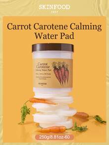 SKINFOOD Carrot Soothing Hydrating Cotton Pads | Instant Soothing Hydration | Calms Redness, Revitalizes Skin - Carrot Carotene Calming Water Pad - View 2