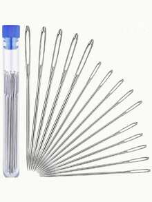 15/18pcs Big Eye Needle Set, New Home Handmade Sewing Needles, Handmade Sewing Needles