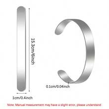 18 Pieces Of Bracelet Blank Stainless Steel Bracelet Blank DIY Cuff Bracelet Blank, Used For Making Gift Stamping Jewelry, 3/8 X 6 Inch Bracelet Blank Mold DIY Handmade Gift