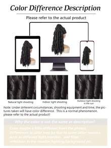 20 Inch Black Deep Wave Curly Synthetic Hair Extension, Drawstring Ponytail Clip-In, Suitable For Women Party And Daily Wear - Multicolor - View 9