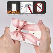 1pc Pink Bow Decorative Switch Plate Cover | Easy /Adhesive Install | No Wiring/Tools Needed | Fits Single/Double Switches | Ideal For Home/Bathroom | Pastel Decor Compatible | Housewarming Gift Accent - Duplex 11cm*7.5cm - Xem 10