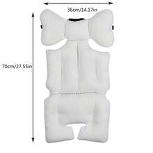 1pc Multi-Use Infant Car Seat & Stroller Liner, Infant Car Seat Pad,Super Soft & Thick Cotton Cushion - Multicolor - View 5