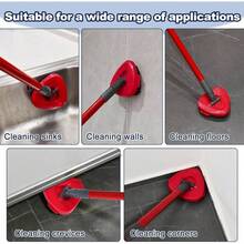 Scrubber Mop Ocedar, Upgrade Scrub Brush Ocedar, Spin Mop Scrub Brush Ocedar EasyWring 1 - More Bristles Scrub Brush Attachment Bathroom, Deck, Kitchen Floor Cleaning - 1 Đầu lau nhà chà rửa - 2 bình chứa - Xem 6