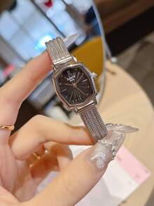 1 件女士新款法式复古金色小表盘腕表，不锈钢表带，适合日常佩戴、晚宴等场合，圣诞礼物 - style 1 - 查看 16
