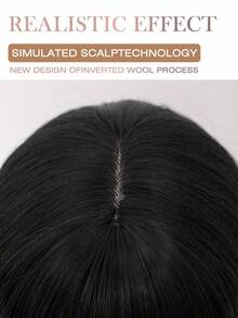 26英寸自然黑色长波浪卷耐热合成纤维假发，带刘海，轻盈柔软蓬松，适合女性时尚、日常佩戴、节日聚会、约会、优雅派对、万圣节、圣诞节、角色扮演、洛丽塔风格等场合。 - 黑色 - 查看 7