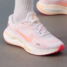 Nike Women's New Journey Run Sneakers, Cushioned Running Shoes - White/Orange - View 5