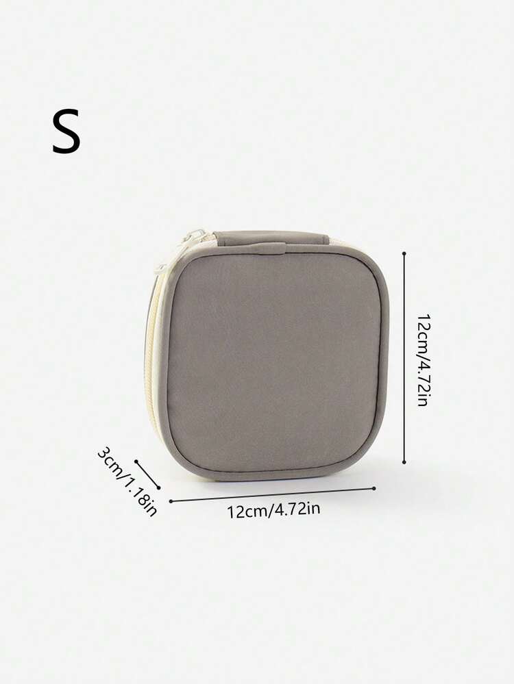 1pc Ladies' Fashion Storage Bag Travel Large Capacity Jewelry Storage Bag Jewelry Earrings Ring Organizing Storage Box - Multicolor - View 15