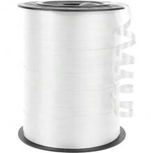 500 Yards White Curling Ribbon For Gift Wrapping, 1/5 Inch Wide Balloon Ribbon String For Florist Flower, Crafts, Wreaths, Christmas, Birthday Party, Wedding - SoftWhite - View 2