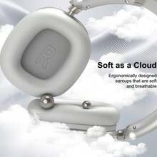 SUNJOM Bluetooth Headphones Over Ear Headphones Built-In Mic,Wireless Headset With Hi-Fi Deep Bass Foldable Lightweight 28H Playtime Headset For IOS Or Android For Sports,Home,Office - 銀色 - 查看 5