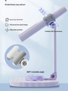 便携式UV美甲灯，可充电美甲烘干机带支架，手持迷你美甲固化灯，沙龙专业UV/LED美甲凝胶灯 - 彩色 - 查看 5