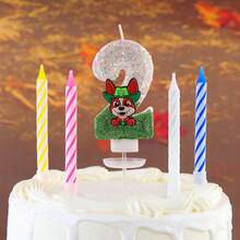 Paw Patrol 5支汪汪队主题数字蜡烛，1支数字蜡烛和4支柱状蜡烛，蛋糕装饰，派对闪光创意生日蜡烛，适用于各种节日装饰 - 彩色 - 查看 26