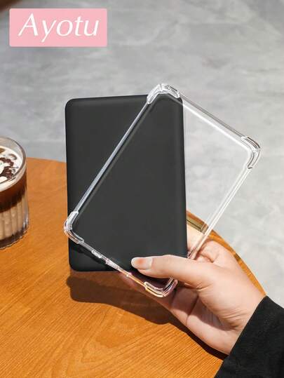 Capa protetora transparente, anti-queda, com cobertura total, feita de silicone macio, compatível com Kindle (11ª geração) 2022, Kindle Paperwhite (11ª geração) 2021, Kobo Libra de 7 polegadas (colorido), Kobo Clara de 6 polegadas (colorido/escala de cinza), Fire HD10 (2023), Fire HD8 (2015/2016/2017).