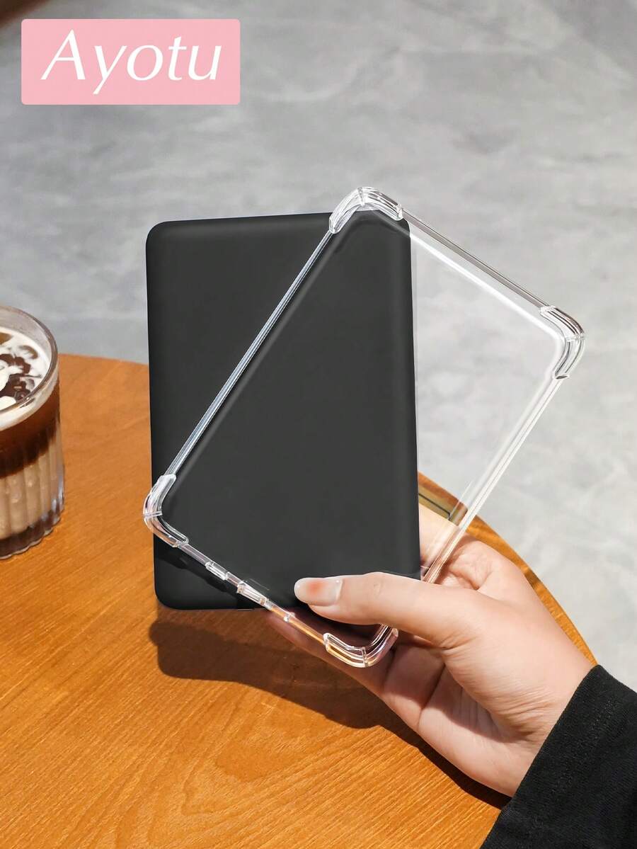 Ayotu 1个透明保护套，防摔，全包覆式柔软硅胶套，适用于 Kindle（第11代）2022款、Kindle Paperwhite（第11代）2021款、Kobo Libra 7英寸彩色版、Kobo Clara 6英寸彩色/灰阶版、Fire HD10（2023款）、Fire HD8（2015/2016/2017款）
