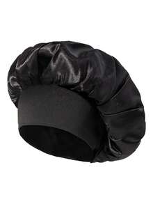 Satin-Lined Sleep Cap, Mulberry Silk Sleep Cap, Luxurious Satin Silk Sleep Cap - Adjustable Drawstring, Comfortable Fit, Satin-Lined Hair Protection, Suitable For Natural Curly Hair, Applicable For Makeup, Cooking, Sleeping, Salon Towels, Hotel Spa, Home Goods, Towels, Skincare - Multicolor - View 41