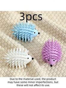 1/2/4个装可重复使用的可爱刺猬洗衣球，高效去污除毛，适用于洗衣机和烘干机，防皱防粘，是让衣物柔软洁净的必备洗衣配件。 - 彩色 - 查看 11