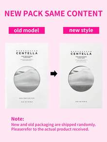 SKIN1004 5片/包 马达加斯加雪莲花亮白修护面膜，25毫升/片，烟酰胺亮白保湿面膜，适用于暗沉肌肤，日常护肤急救 - 積雪草煥白面膜 (25ml*5 - 查看 6