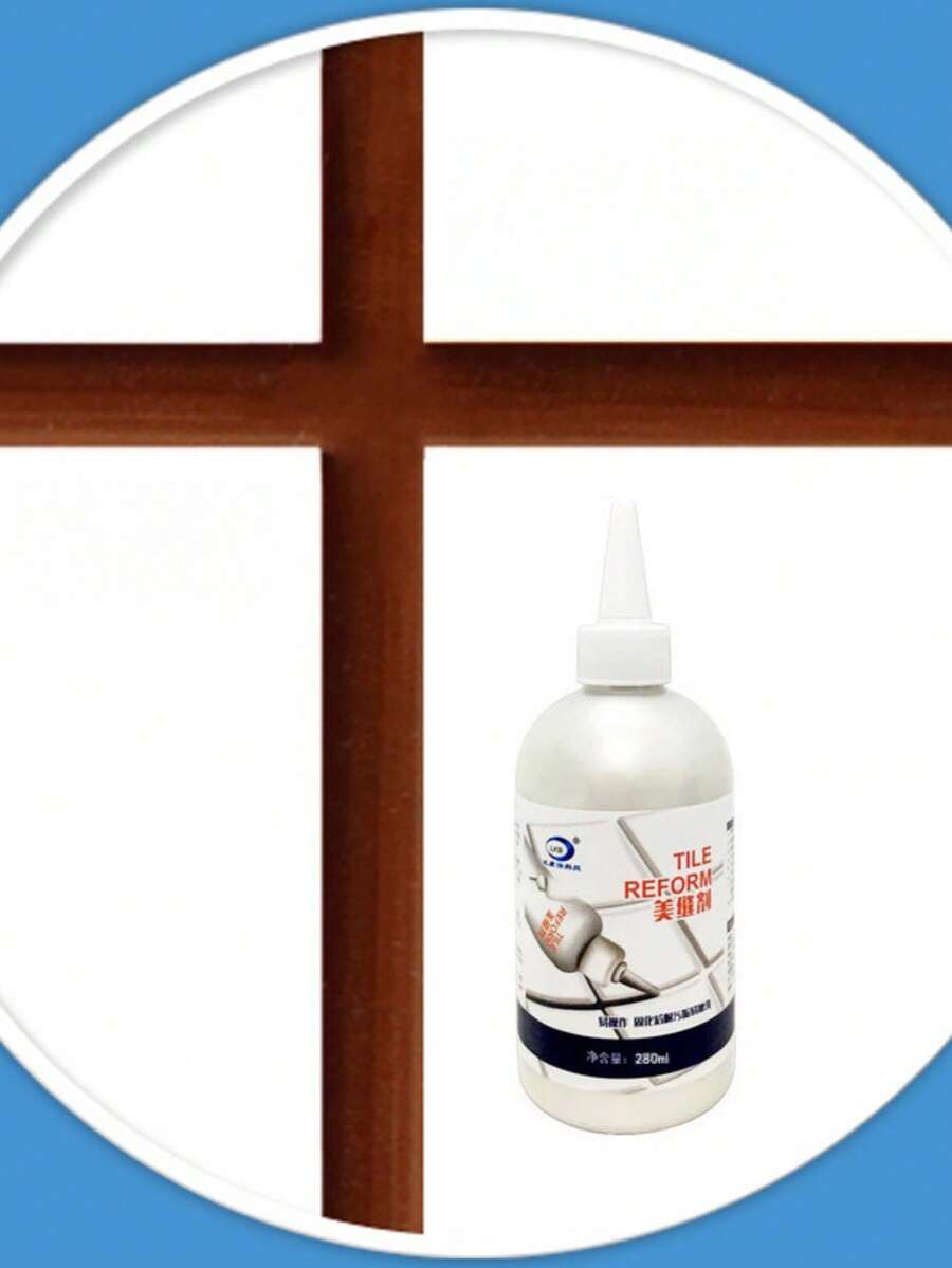 1pc Waterproof Tile Grout Sealant, White Caulk Filler For Bathroom And Kitchen, Mold Resistant Tile Crack Repair, Wall And Bathroom Stain Remover - White - View 1