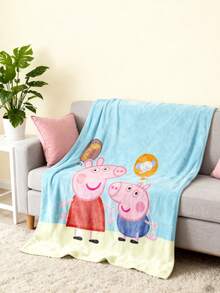 Peppa Pig Cobertor Acolchoado e Espesso de Flanela Cartoon para Dormitório e Quarto, Cobertor Acolchoado Grosso - Multicolorido - Visão 10