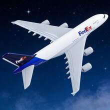 FedEx Airbus A380 1/400 Scale Die-Cast Metal Aircraft Model - Perfect For Display, Collection & Aviation Enthusiasts As A Gift - White - View 9