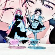 2D平面半片亚克力外星人舞台动漫角色立牌，Miko Suzu人偶立牌，适合家居装饰、生日礼物和粉丝收藏 - 彩色 - 查看 2