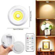 6-Piece/5-Piece/3piece/1-Piece Set Warm Color LED Battery Powered Wireless Night Light Stick Remote Control Mode Press Control Desk Lamp Wall Mounted Push Rod Lamp Suitable For Wardrobe, Cabinet, Countertop Or Tool Room Wireless Touch Light - CS-gY-81 - View 3