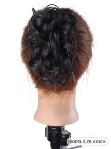 Women's Curly Hair Bun, Fashionable Natural Fluffy Hair Piece, Ponytail Holder, Hair Elastomer, Hair Rubber Band, Hairpin, Head Piece - Multicolor - View 6