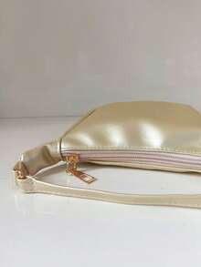 1pc Mini Lipstick Handbag, Zipper Closure, Solid Color, Fashion For Teenagers, Suitable For Ramadan, Shopping, Gathering, Party, Daily Use - A - View 7