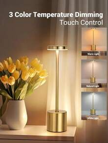 1pc Multifunctional LED Charging Bar Lamp Restaurant Bar Table Outdoor Atmosphere Lamp Retro Table Lamp A Tool For Creating Atmosphere And Lighting In Home Spaces, Combining Both Decorative And Practical Features - 1pc - View 3