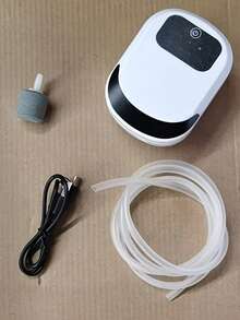 USB便携式鱼缸氧气泵，可调节气流大功率增氧机带排气阀，超静音两用鱼缸增氧泵