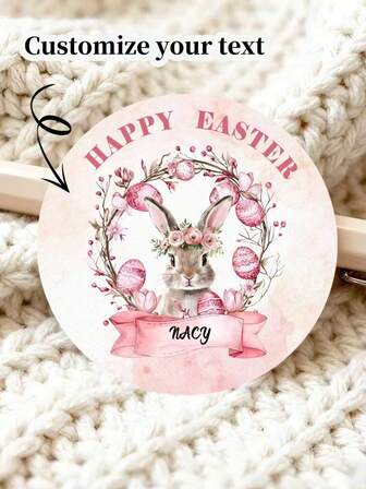 1.57 Inch 35pcs/70pcs/105pcs Customizable Wedding Stickers - Personalize With Names And Dates, PVC Material, Suitable For Ring And Bouquet Decoration, Engagement/Anniversary Labels, Shiny Wedding Party Supplies Temporary Album, Baby Shower Round Stickers, Customizable With Names, Dates, Floral Rabbit Pattern. Ideal For Party Decorations, Gift Labels, Souvenirs, Etc.