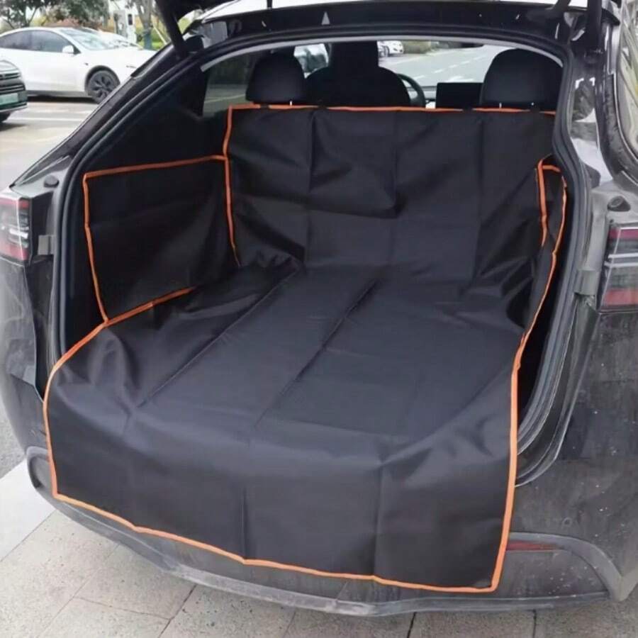 Heavy-Duty Non-Slip Car Dog Seat & Trunk Mat - Durable Kennel Pad Suitable For Cars, SUVs, Trucks - Back Seat & Cargo Area For Dogs During Travel - đen - Xem 1