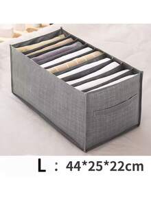 1个7/9格可折叠收纳袋，多功能衣柜整理袋，带提手，网状袋 - 灰色 - 查看 12