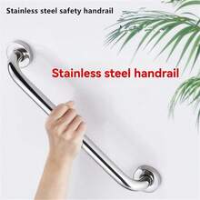1pc/2pcs Stainless Steel Handrail Barrier-Free Bathroom Toilet Safety Bathroom Handrail For The Disabled And The Elderly Bathroom Handrail - Multicolor - View 1