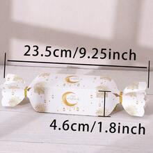 20个/包 月牙形黑色、金色、白色箔纸糖果礼盒，节日派对DIY烘焙饼干、糖果、巧克力包装纸盒套装 - 彩色 - 查看 3