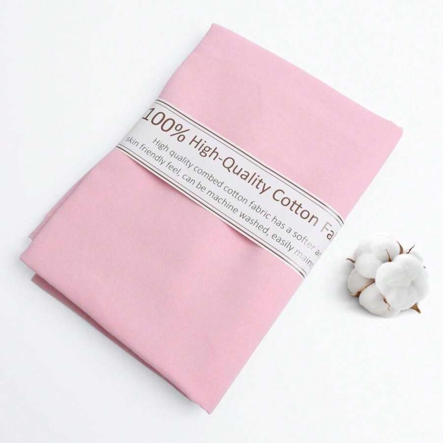 Candy Pink Cotton Farbic Natural Cotton Poplin Fabric By The Yard, 59 Inches Wide 100% Cotton For Sewing Material Apparel Cloth,Soft Embroidery Quilting Muslin Fabric Material(5 Yards) - ColorD - 查看 1
