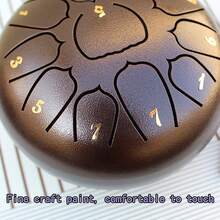 11-Inch D-Tuned Ethereal Drum, Healing Drum, Percussion Instrument - Bronze - View 5