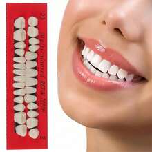 1/2/4 buah Perlengkapan Rias Gigi Resin, Cocok untuk Penggunaan Profesional dan Edukatif - Bahan Ajar Model Restorasi Gigi Realistis yang Tahan Lama, Gigi Tiruan Universal Tahan Aus dan Kekerasan Tinggi - MultiWarna - View 4
