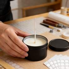 Glintmos蜡烛制作入门套装，包含蜡烛浇注壶、金属罐、DIY蜡烛制作工具（适合初学者） - 彩色 - 查看 5