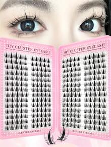 Miss Diamond 280 sợi mi giả Manga, mi giả kiểu Fairy Angel Wet Look, mi nối tự nhiên kiểu Anime dành cho người mới bắt đầu trang điểm DIY. - C - Xem 6
