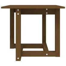 Tavolino da caffè vidaXL color miele, 50x50x45 cm, in legno massello di pino. - nero - Visualizzare 4