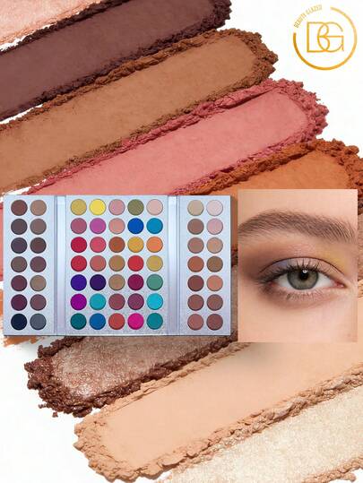 beauty glazed 63色哑光和珠光眼影盘