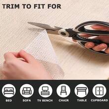 antideslizantes para alfombras de 8 x 10 pies para suelos de madera dura, tapn deslizante de colchn, almohadillas para orejas gruesas para suelos de azulejos, agarre para alfombra de rea, - 910x711Rectangular - Ver 5