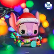 Funko Pop! : Lilo & Stitch – Angel With Holiday Lights #1505 | Funko Shop Exclusive Vinyl Figure | 4-Inch Festive Collectible - Multicolor - View 3