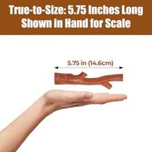 Bam-Bones Plus Branch -Bamboo Fiber And Nylon Durable Long Lasting Dog Chew For Aggressive Chewers Great Toy For Adult Dogs And Teething Puppies Under 60lbs Non-Splintering 5.75in Beef Flavor - 575英寸,1個裝 - 查看 4