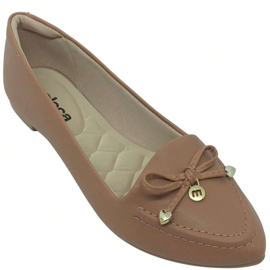 Moleca Women's Flat Shoe With Sophisticated Design And Bow - 裸體 - 查看 1