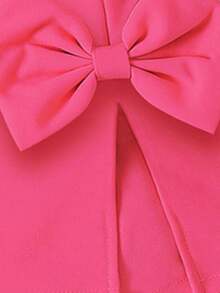 This Casual Set Features A Unique Cherry Letter Graphic Design, Including A Purple Round Neck T-Shirt And A Purple Wide-Leg Pants. - Hot Pink - View 8